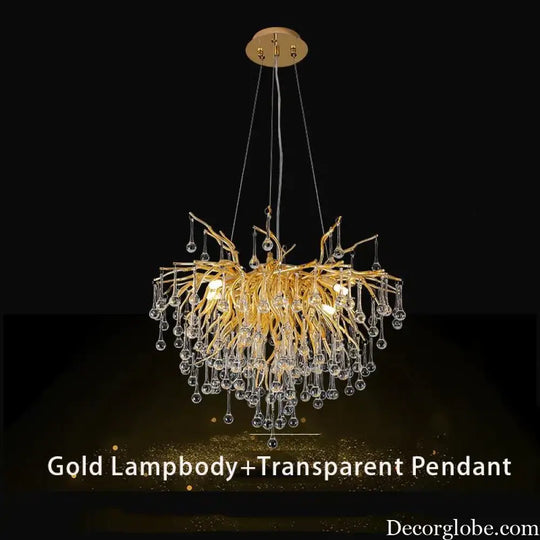 Creative Tree Branch Chandelier - Illuminate Your Bedroom or Girl's Room with Whimsical Charm - DecorGlobe
