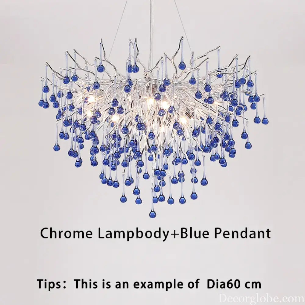 Creative Tree Branch Chandelier - Illuminate Your Bedroom or Girl's Room with Whimsical Charm - DecorGlobe