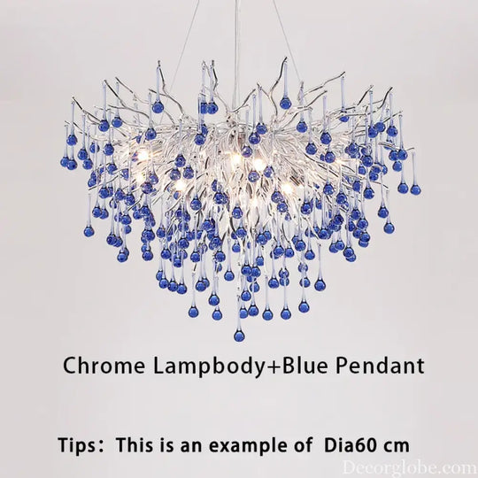 Creative Tree Branch Chandelier - Illuminate Your Bedroom or Girl's Room with Whimsical Charm - DecorGlobe