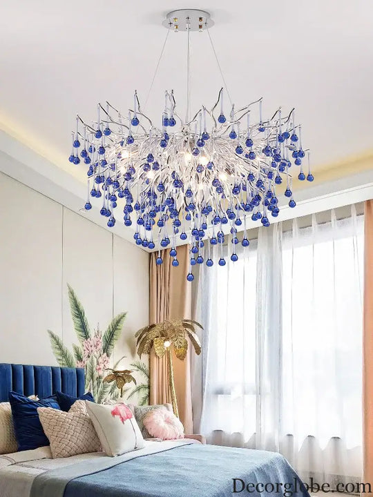 Creative Tree Branch Chandelier - Illuminate Your Bedroom or Girl's Room with Whimsical Charm - DecorGlobe
