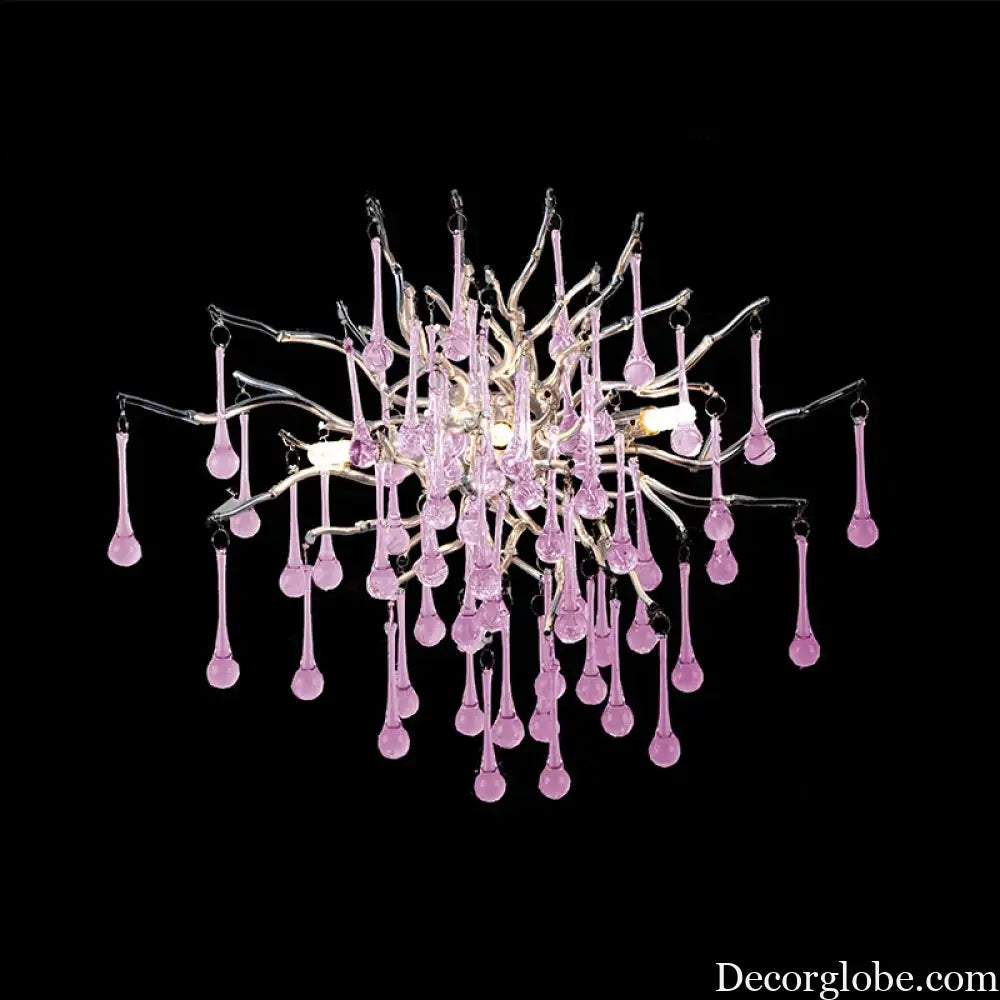 Creative Tree Branch Chandelier - Illuminate Your Bedroom or Girl's Room with Whimsical Charm - DecorGlobe