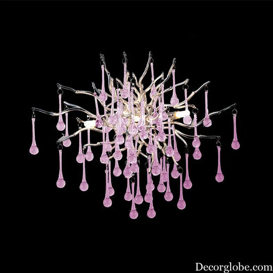 Creative Tree Branch Chandelier - Illuminate Your Bedroom or Girl's Room with Whimsical Charm - DecorGlobe