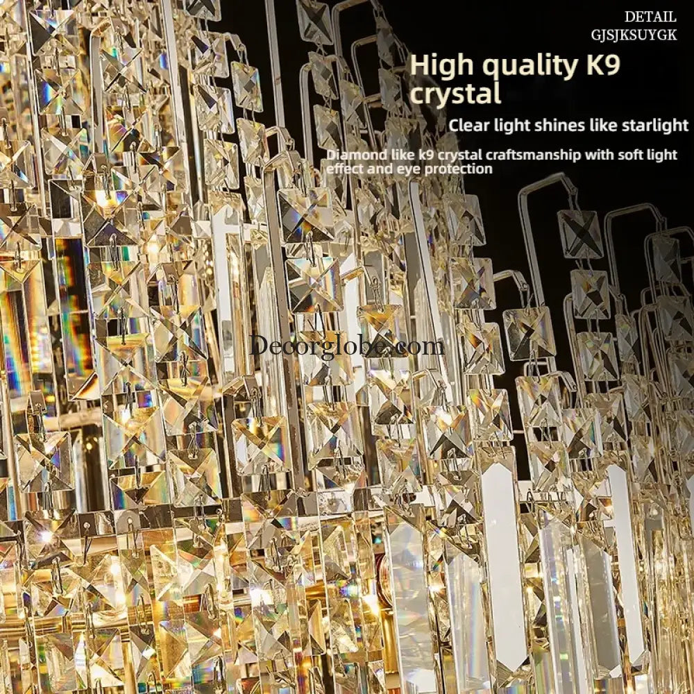 Crystal Chandelier for Duplex Hall and Staircase Lighting Chandelier