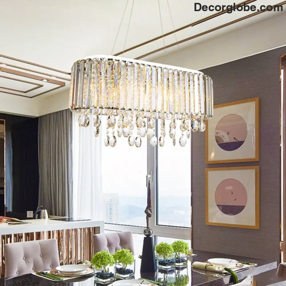 Crystal Radiance: A Touch of Modern Elegance for Your Living Room - DecorGlobe