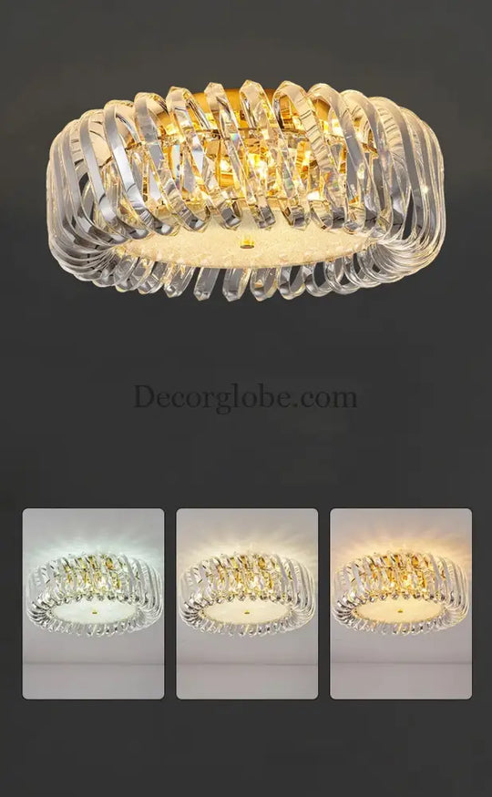 Olivia's Art Deco Crystal Glass LED Chandelier - DecorGlobe