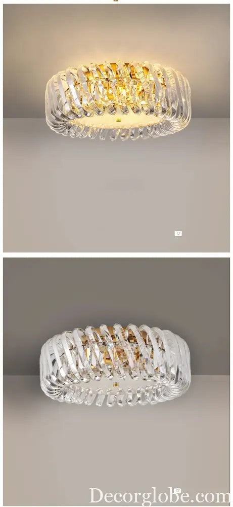 Olivia's Art Deco Crystal Glass LED Chandelier - DecorGlobe