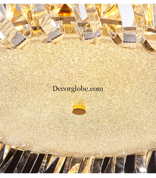 Olivia's Art Deco Crystal Glass LED Chandelier - DecorGlobe