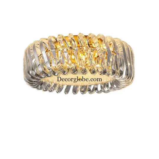 Olivia's Art Deco Crystal Glass LED Chandelier - DecorGlobe