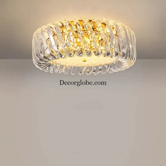 Olivia's Art Deco Crystal Glass LED Chandelier - DecorGlobe