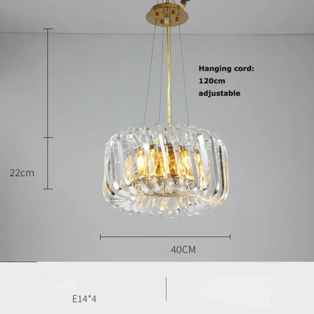 Olivia's Art Deco Crystal Glass LED Chandelier - DecorGlobe