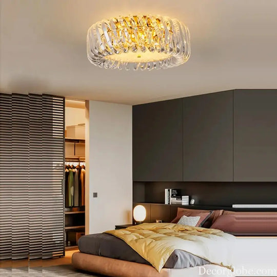 Olivia's Art Deco Crystal Glass LED Chandelier - DecorGlobe
