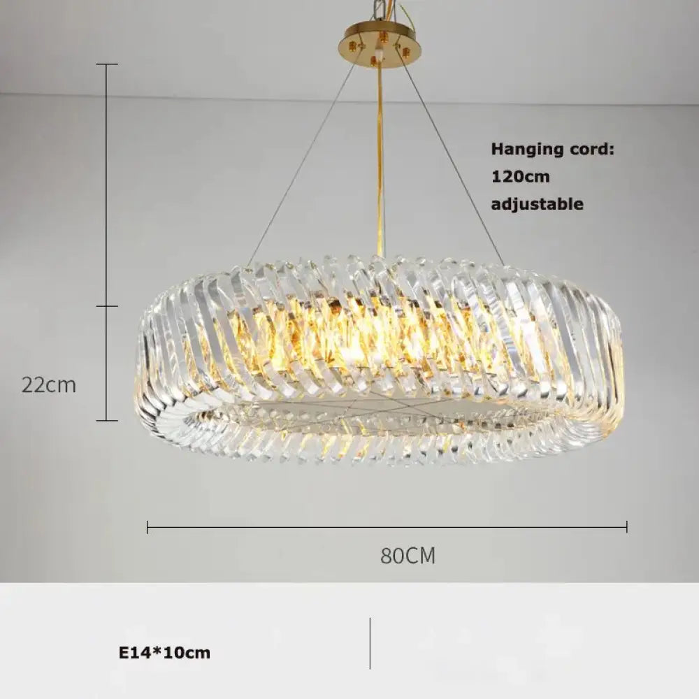 Olivia's Art Deco Crystal Glass LED Chandelier - DecorGlobe