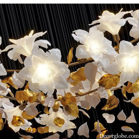 Decor globe Loft Crystal Ceiling Chandelier - Luxury Crystal Hanging Light for Staircases, Living Rooms, and Modern Villa Elegance - DecorGlobe