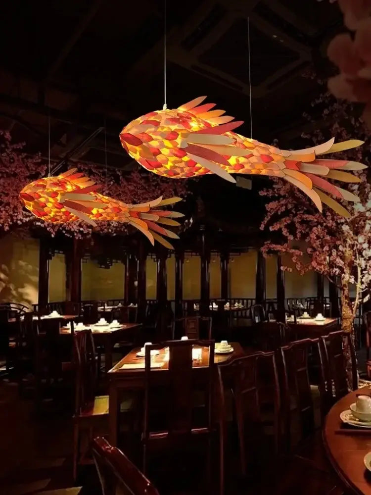 Decorative Fish Shaped Chandelier Pendant Light for Restaurant & Cafe Interiors | Chandelier