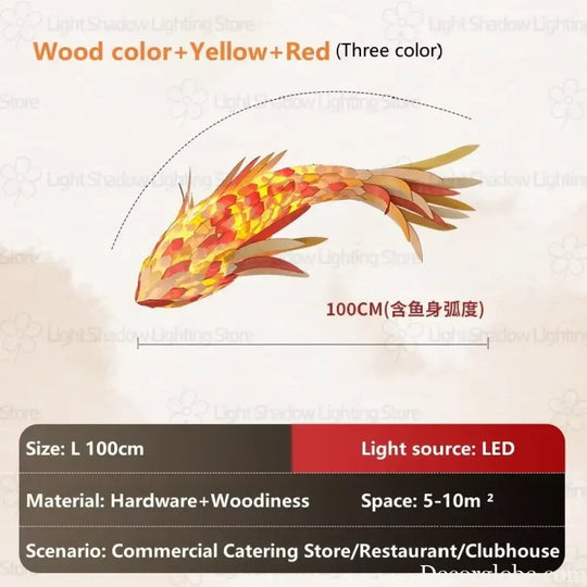 Decorative Fish Shaped Chandelier Pendant Light for Restaurant & Cafe Interiors | Chandelier
