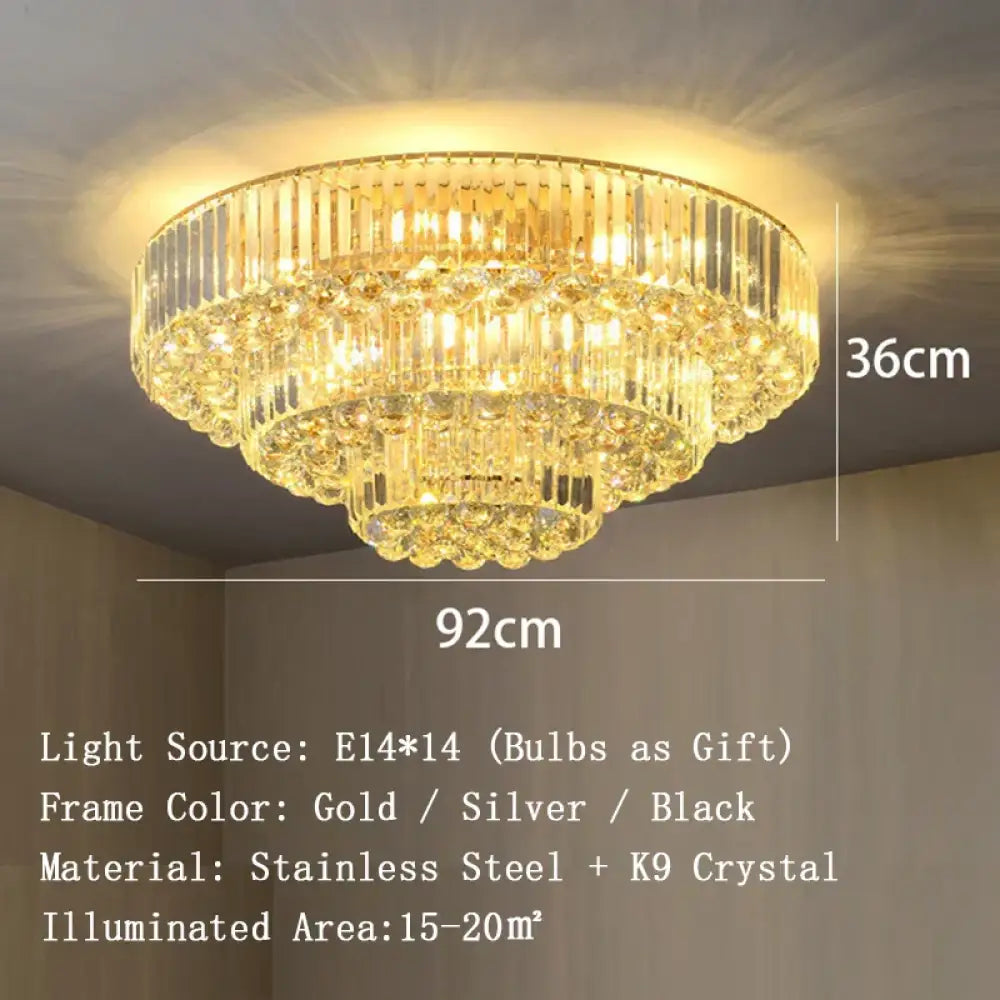 Dimmable LED Ceiling Lights - Classical Elegance with Remote Control for Living Room Decor - DecorGlobe