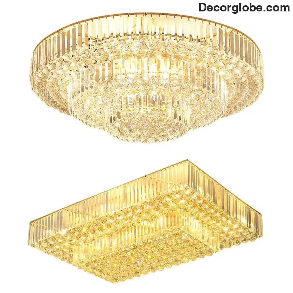 Dimmable LED Ceiling Lights - Classical Elegance with Remote Control for Living Room Decor - DecorGlobe