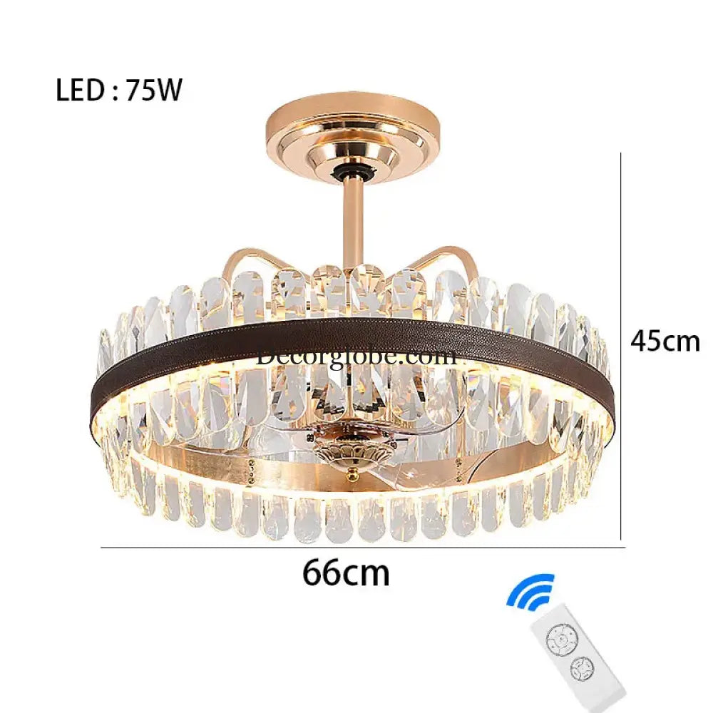Dimmable LED Crystal Oval Ceiling Chandeliers - Black Leather Luxury Lustres for Dining Room Decor - DecorGlobe