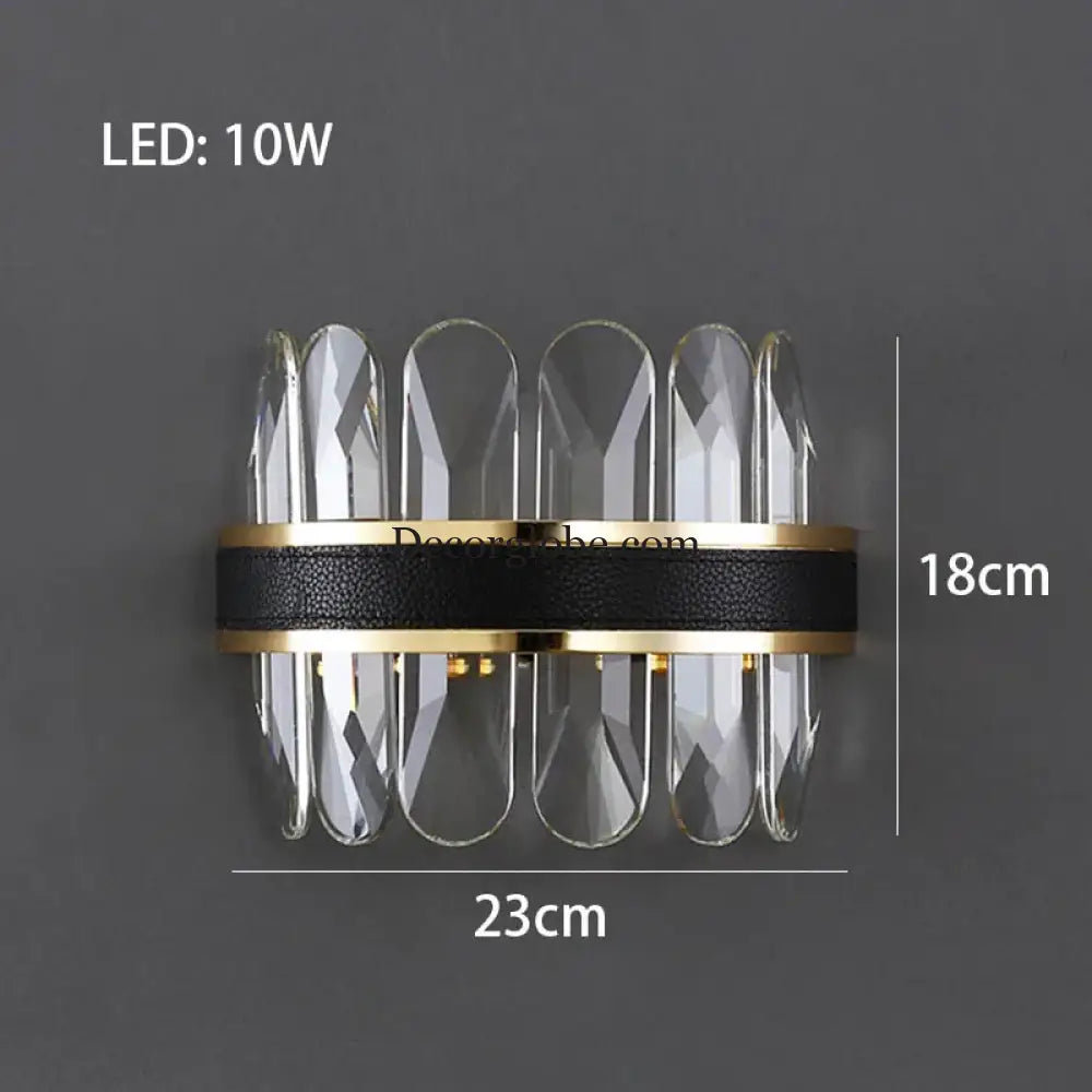 Dimmable LED Crystal Oval Ceiling Chandeliers - Black Leather Luxury Lustres for Dining Room Decor - DecorGlobe