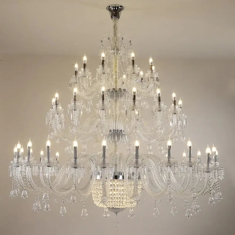Dorina Three tier Crystal Chandelie 50 lights / Cold White / China Mainland Chandelier