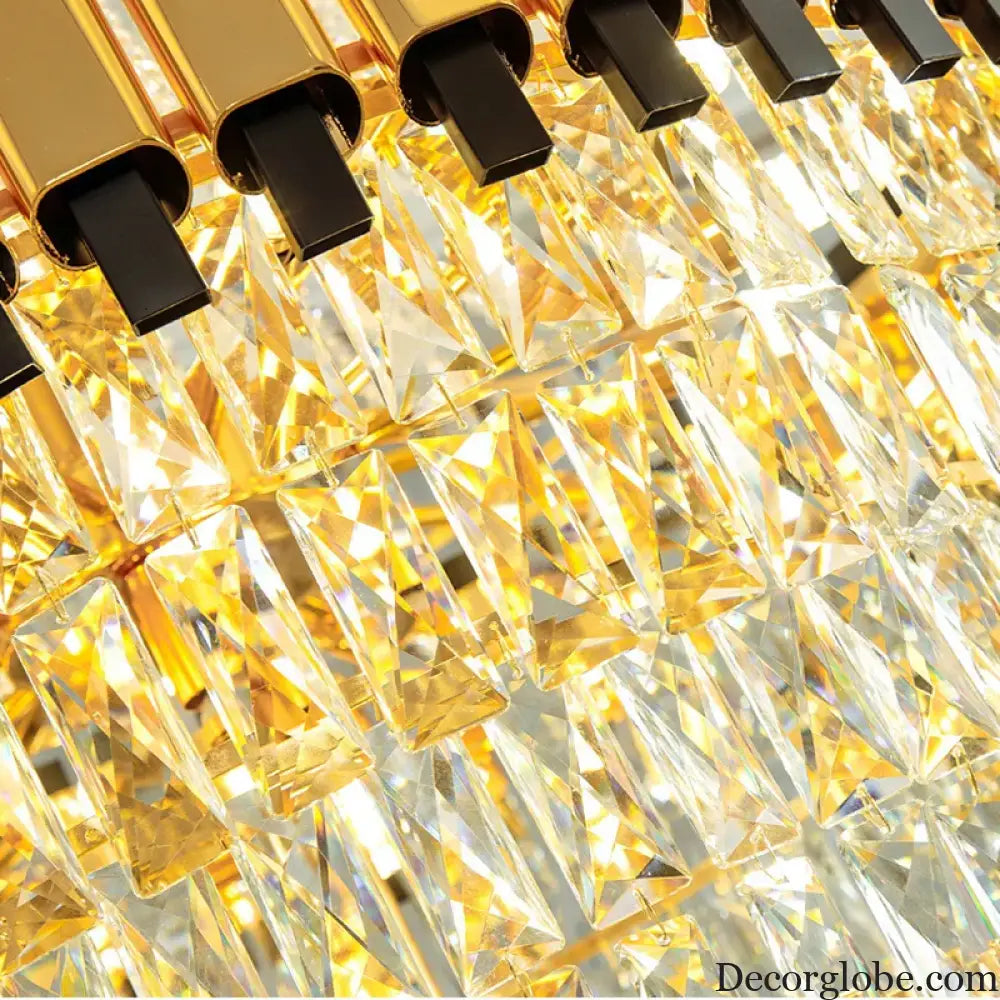 Duplex Building Chandelier - Post-Modern Light Luxury Crystal Elegance for Villas, Living Rooms, and Staircase Illumination - DecorGlobe