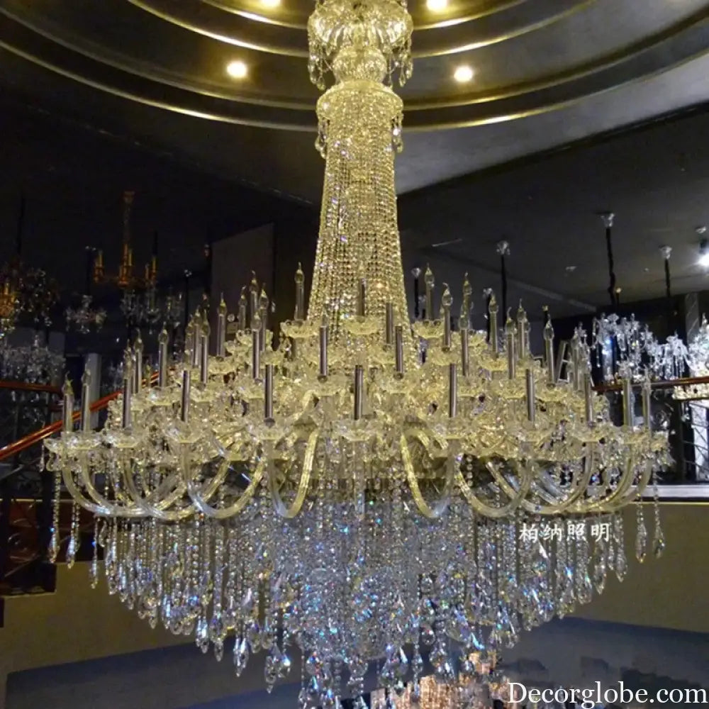 Duplex Layer Crystal Candle Chandelier for Villa and Hotel Hall Chandelier