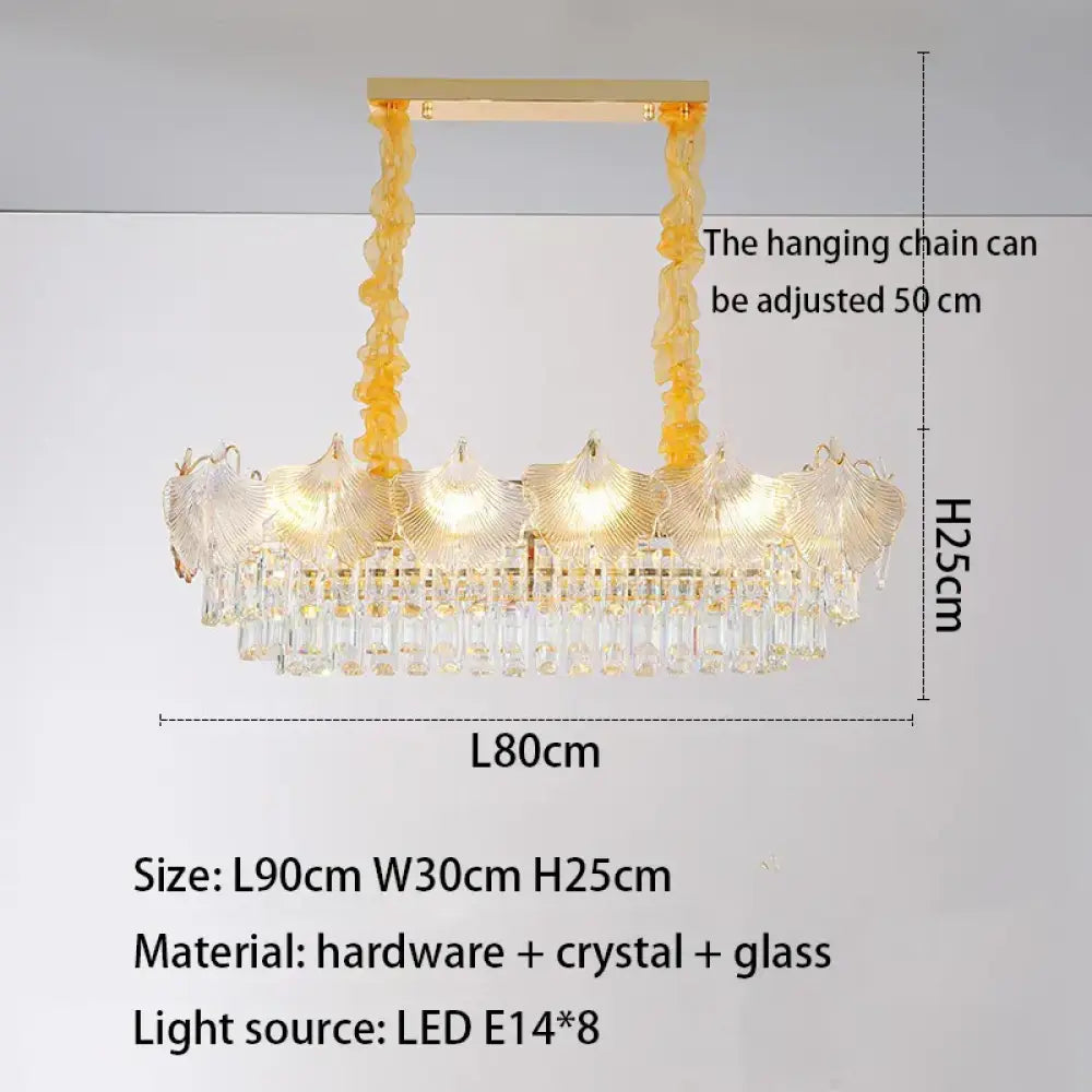 Elegant Crystal Ceiling Chandelier with LED Lighting - Luxury Home Decoration for Living Rooms, Bedrooms, and Restaurants - DecorGlobe