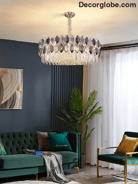 Elegant Crystal Chandelier with a Touch of Light Luxury - Post-Modern Golden Beauty for Living Rooms, Dining Rooms, and Bedrooms - DecorGlobe