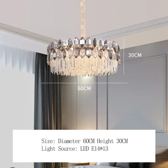 Elegant Crystal Chandelier with a Touch of Light Luxury - Post-Modern Golden Beauty for Living Rooms, Dining Rooms, and Bedrooms - DecorGlobe