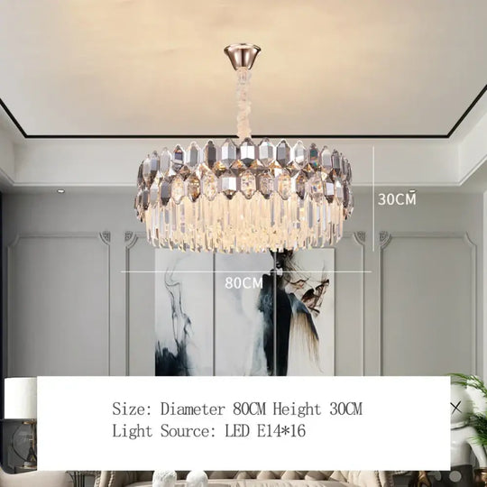 Elegant Crystal Chandelier with a Touch of Light Luxury - Post-Modern Golden Beauty for Living Rooms, Dining Rooms, and Bedrooms - DecorGlobe