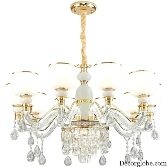 Elegant European Style Crystal Chandelier - Luxury Main Light for Living Rooms, Dining Rooms, and Villa Halls - DecorGlobe