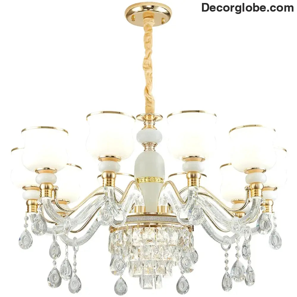 Elegant European Style Crystal Chandelier - Luxury Main Light for Living Rooms, Dining Rooms, and Villa Halls - DecorGlobe