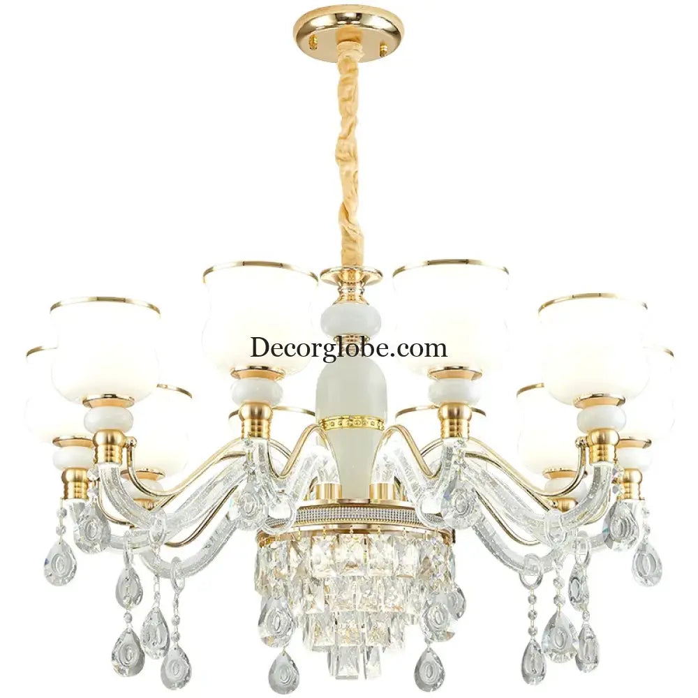 Elegant European Style Crystal Chandelier - Luxury Main Light for Living Rooms, Dining Rooms, and Villa Halls - DecorGlobe