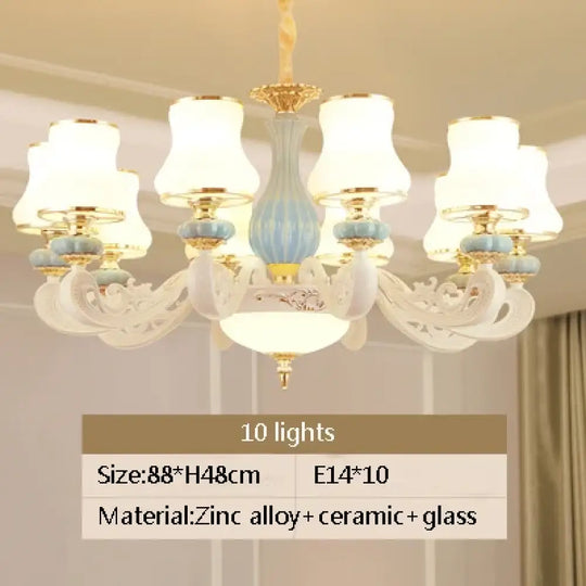 Elegant European-Style Duplex Building Chandelier - Ideal for Villa Living Rooms, Grand Halls, and Stairwells - DecorGlobe