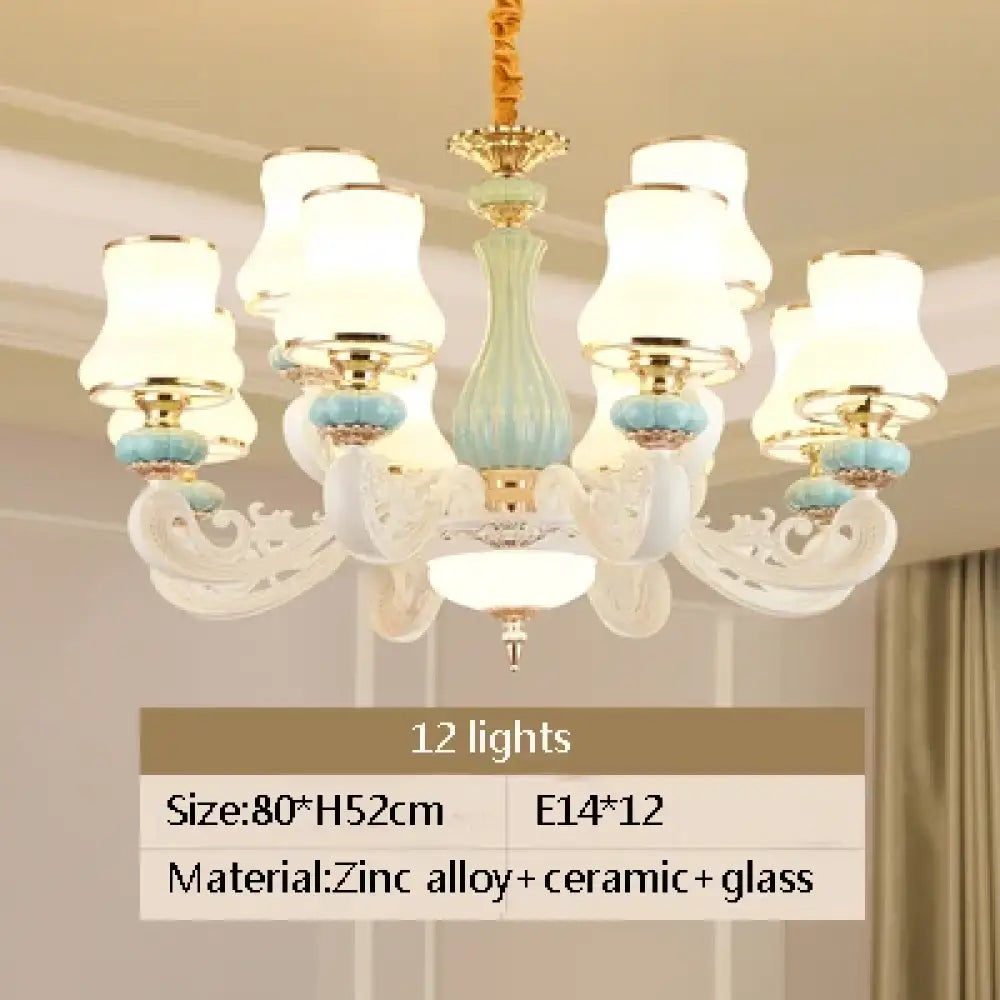 Elegant European-Style Duplex Building Chandelier - Ideal for Villa Living Rooms, Grand Halls, and Stairwells - DecorGlobe