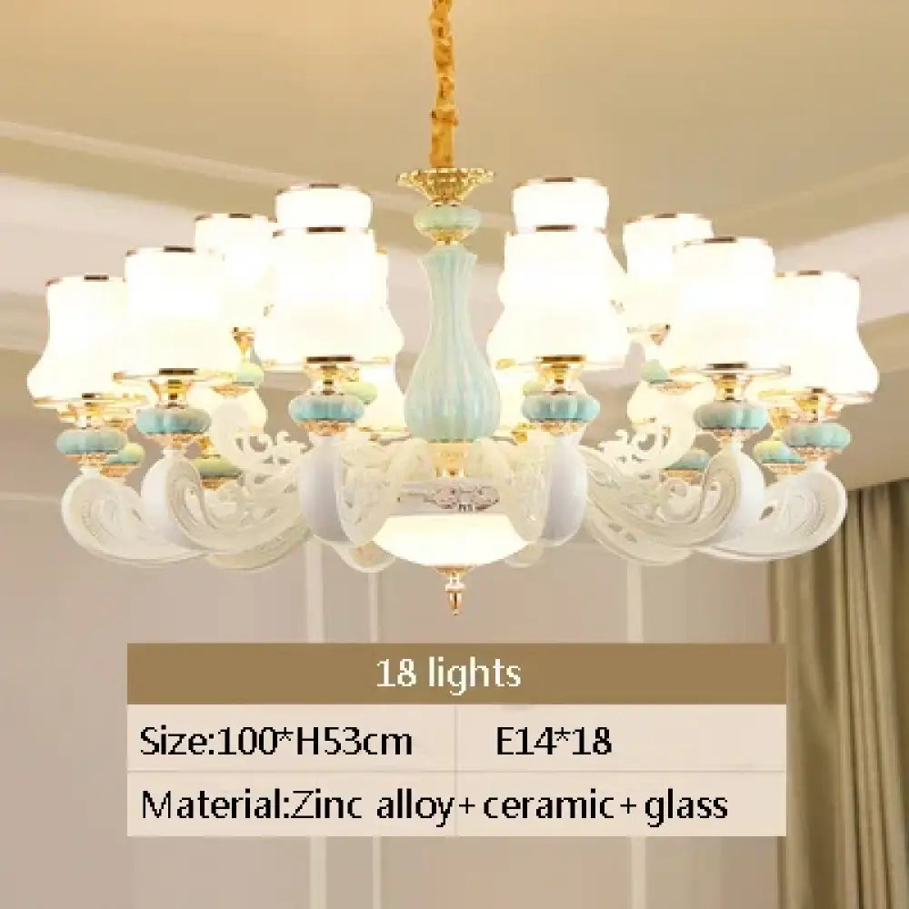 Elegant European-Style Duplex Building Chandelier - Ideal for Villa Living Rooms, Grand Halls, and Stairwells - DecorGlobe
