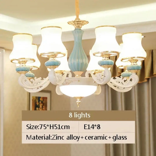 Elegant European-Style Duplex Building Chandelier - Ideal for Villa Living Rooms, Grand Halls, and Stairwells - DecorGlobe