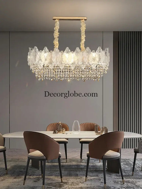 Elegant French Crystal Chandelier - Postmodern Light Luxury for a Luxurious Atmosphere in Living Rooms, Dining Rooms, and Bedrooms - DecorGlobe