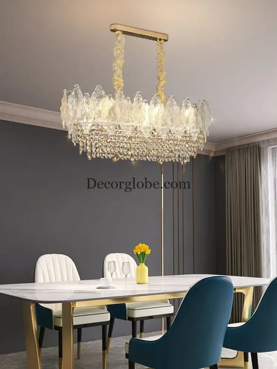 Elegant French Crystal Chandelier - Postmodern Light Luxury for a Luxurious Atmosphere in Living Rooms, Dining Rooms, and Bedrooms - DecorGlobe