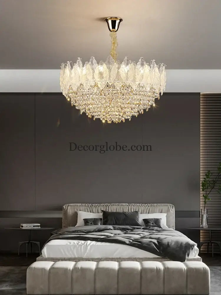 Elegant French Crystal Chandelier - Postmodern Light Luxury for a Luxurious Atmosphere in Living Rooms, Dining Rooms, and Bedrooms - DecorGlobe