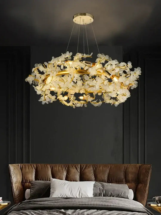 Elegant French Luxury Chandeliers - Postmodern Villa Living Room Lights with Creative Branch Crystal Design for Bedrooms, Dining Rooms, and Tea Rooms - DecorGlobe