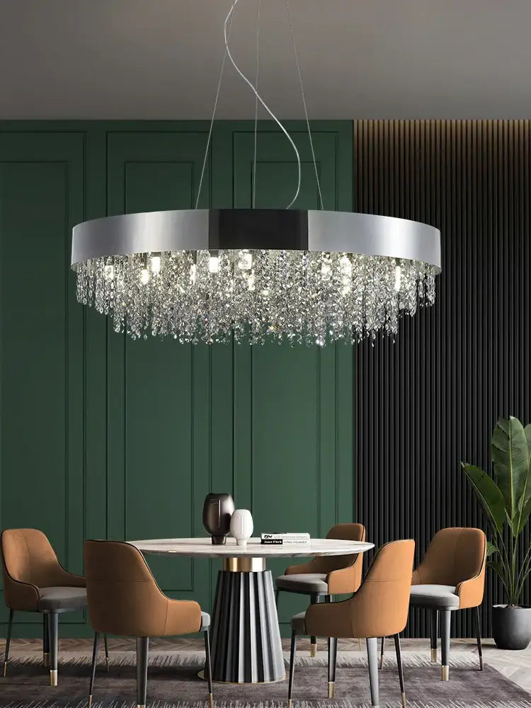 Elegant Light Luxury Crystal Chandelier - Modern Italian Creative Design for Living Rooms, Bedrooms, and Dining Rooms - DecorGlobe