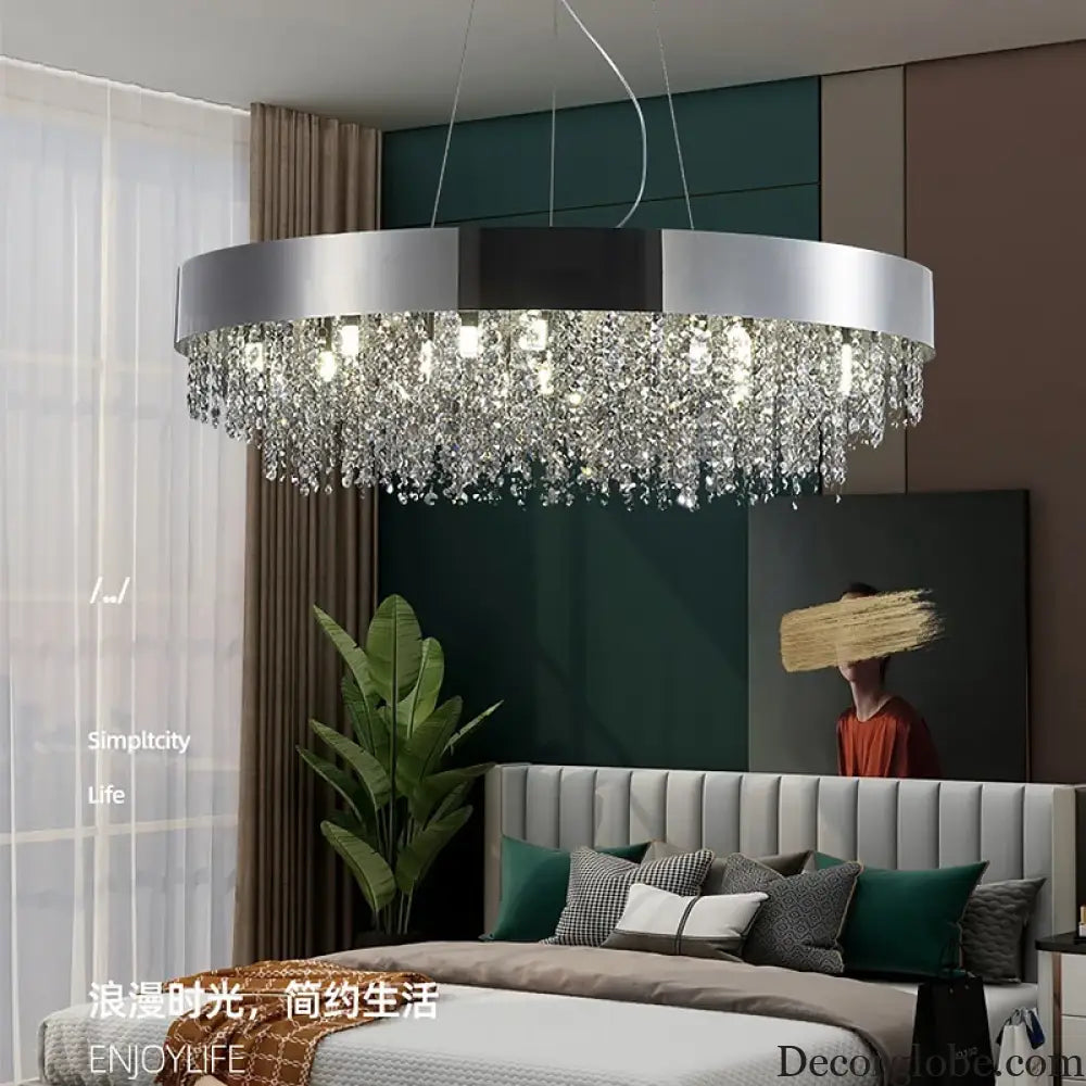 Elegant Light Luxury Crystal Chandelier - Modern Italian Creative Design for Living Rooms, Bedrooms, and Dining Rooms - DecorGlobe