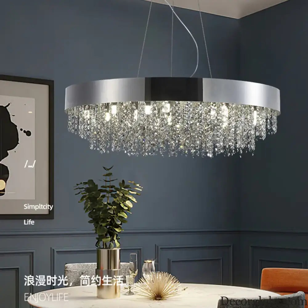 Elegant Light Luxury Crystal Chandelier - Modern Italian Creative Design for Living Rooms, Bedrooms, and Dining Rooms - DecorGlobe