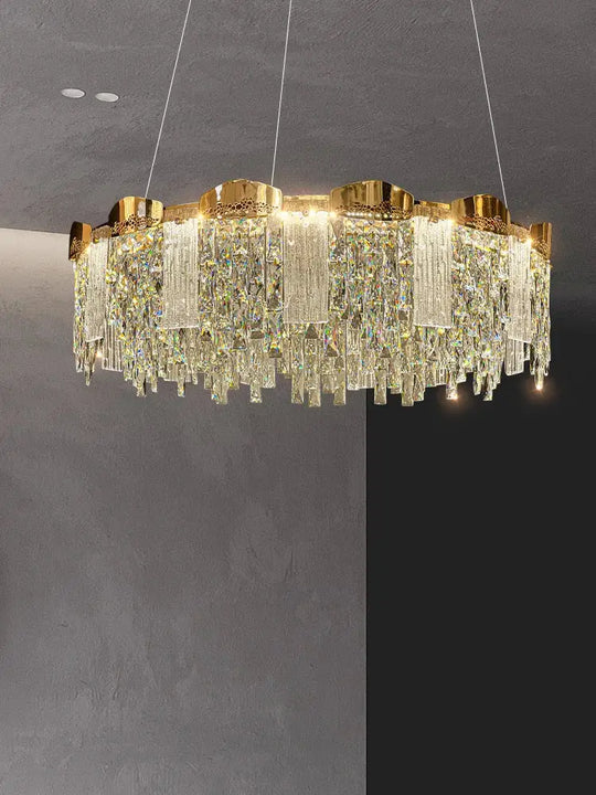 Elegant Modern Circular Crystal Chandeliers - Adding Light Luxury and Creativity to Your Living Room, Dining Room, and More - DecorGlobe