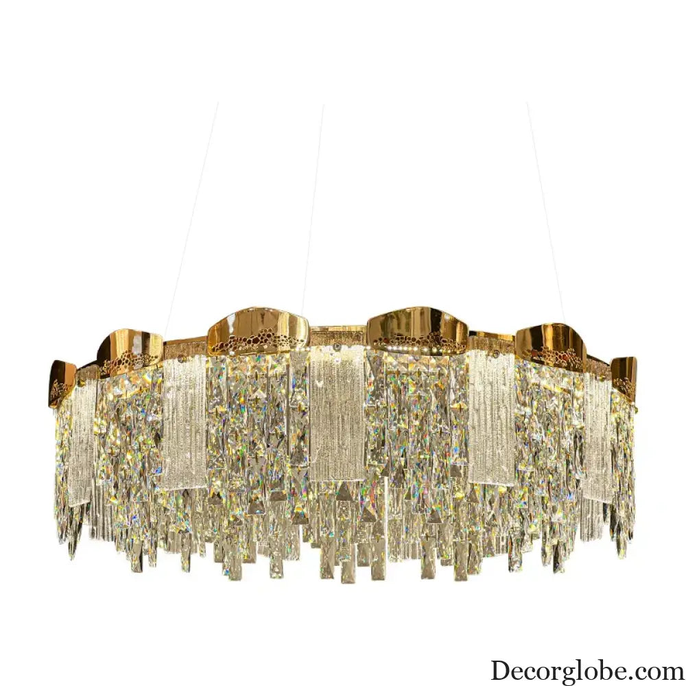 Elegant Modern Circular Crystal Chandeliers - Adding Light Luxury and Creativity to Your Living Room, Dining Room, and More - DecorGlobe