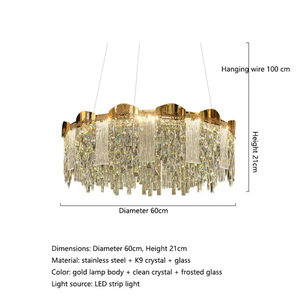 Elegant Modern Circular Crystal Chandeliers - Adding Light Luxury and Creativity to Your Living Room, Dining Room, and More - DecorGlobe