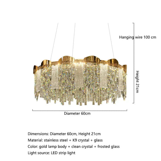 Elegant Modern Circular Crystal Chandeliers - Adding Light Luxury and Creativity to Your Living Room, Dining Room, and More - DecorGlobe