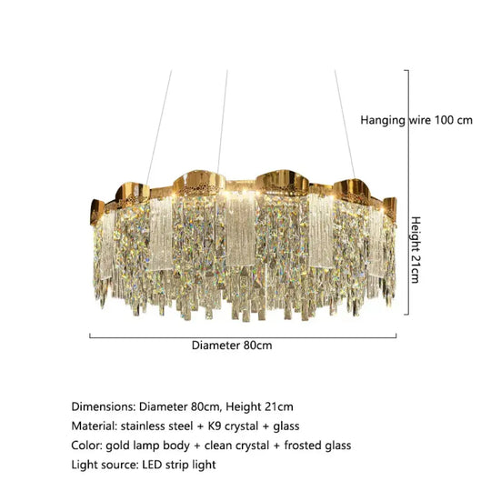 Elegant Modern Circular Crystal Chandeliers - Adding Light Luxury and Creativity to Your Living Room, Dining Room, and More - DecorGlobe