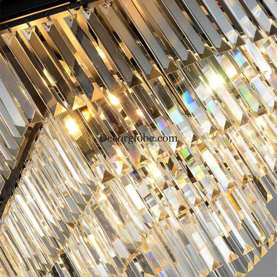 Elegant Nordic Postmodern Crystal Chandeliers - Luxury Round Lighting for Villas, Homes, Restaurants, and Hotels - DecorGlobe